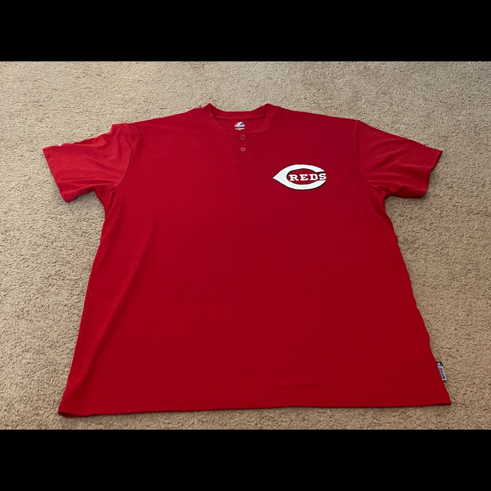 Cincinnati Reds Majestic Cool Base 2-Button Baseball Jersey Men’s Size 2XL